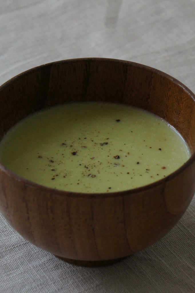 Chilled Sake Kasu Green Beans Soup